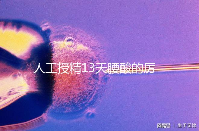 人工授精13天腰酸的厲害怎么回事快get,正不正常看完明了