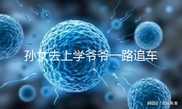 孫女去上學爺爺一路追車告別，網友：上了年紀淚點更低了