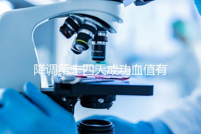 降調第十四天成功血值有標準,低于正常范圍要引起重視