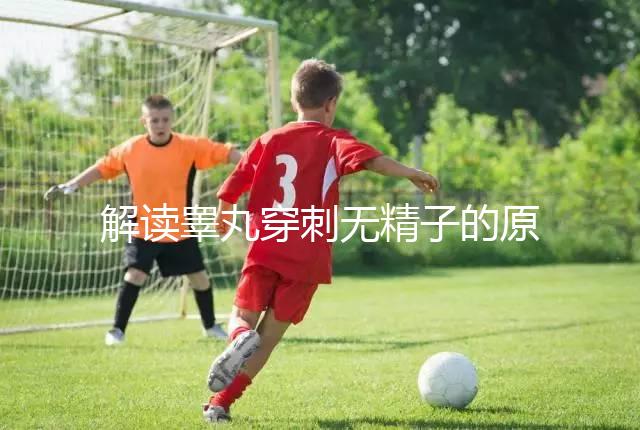 解讀睪丸穿刺無精子的原因，治愈性不大供精或是最后選擇